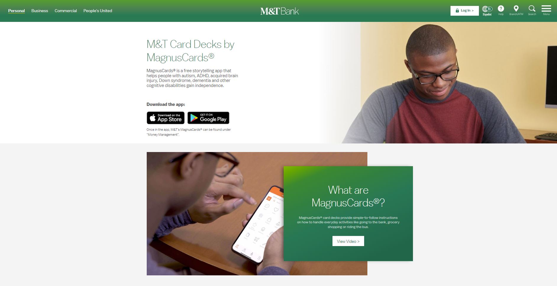 MagnusCards featured on the M&T Bank website.